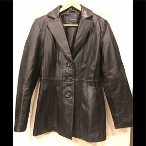 Prague Leather Blazer Style Coat
